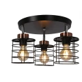 Glob lampa sufitowa plafon czarny+złoty 3x40w e27 klosz czarny 98-00392 Candellux