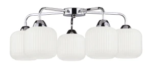 CROMADO lampa sufitowa chromowy 5x60W E27 klosz biały 98-49575 Candellux