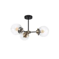 Lens lampa sufitowa czarny+patynowy 3x40w e14 klosz bezbarwny 33-01290 Candellux