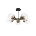 Lens lampa sufitowa czarny+patynowy 5x40w e14 klosz bezbarwny 35-01306 Candellux