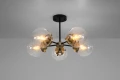 Lens lampa sufitowa czarny+patynowy 5x40w e14 klosz bezbarwny 35-01306 Candellux
