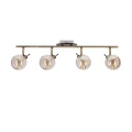 Lentini lampa sufitowa listwa patynowy 4x40w g9 klosz bursztynowy 94-16362 Candellux