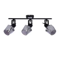 Randi lampa sufitowa listwa czarny matowy 3x15w e14 klosz dymiony 93-13378 Candellux