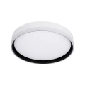 Florida lampa sufitowa plafon biały+czarny 24w led 39 cm klosz biały 13-11305 Candellux
