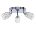 Shiba lampa sufitowa plafon chromowy 3x15w g9 klosz bezbarwny 98-13408 Candellux