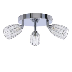 Shiba lampa sufitowa plafon chromowy 3x15w g9 klosz bezbarwny 98-13408 Candellux