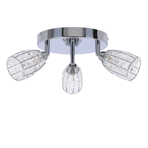 Shiba lampa sufitowa plafon chromowy 3x15w g9 klosz bezbarwny 98-13408 Candellux