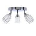 Shiba lampa sufitowa plafon chromowy 3x15w g9 klosz bezbarwny 98-13408 Candellux
