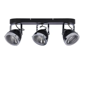 Crazy lampa sufitowa listwa czarny 3x15w gu10 klosz bezbarwny 93-13316 Candellux