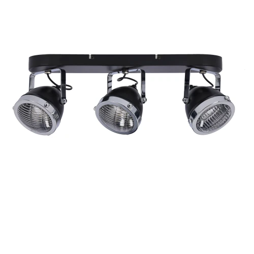 Crazy lampa sufitowa listwa czarny 3x15w gu10 klosz bezbarwny 93-13316 Candellux