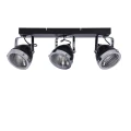 Crazy lampa sufitowa listwa czarny 3x15w gu10 klosz bezbarwny 93-13316 Candellux
