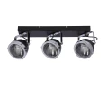 Crazy lampa sufitowa listwa czarny 3x15w gu10 klosz bezbarwny 93-13316 Candellux