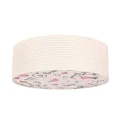 KIDDY lampa sufitowa plafon 38 cm 2x40W E27 biały abażur tkanina paski beżowe dziecięca oprawa oświetleniowa pokój dziecka uniwersalna 31-38876 Candellux