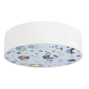KIDDY lampa sufitowa 38 cm biały 2x40W E27 abażur biały 31-38852 Candellux