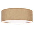 SFONDO 3 lampa sufitowa biała 38 cm 2x40W E27 abażur brązowy plafon nowoczesny oświetlenie do salonu sypialni kuchni 31-41890 Candellux