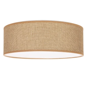 SFONDO 3 lampa sufitowa biała 38 cm 2x40W E27 abażur brązowy plafon nowoczesny oświetlenie do salonu sypialni kuchni 31-41890 Candellux