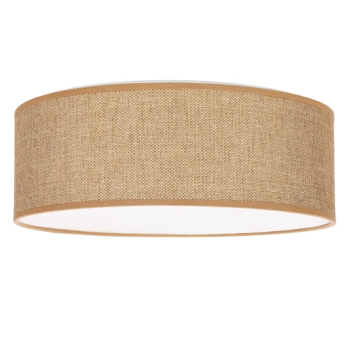 SFONDO 3 lampa sufitowa biała 38 cm 2x40W E27 abażur brązowy plafon nowoczesny oświetlenie do salonu sypialni kuchni 31-41890 Candellux