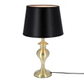 Prima gold lampa gabinetowa złoty satynowy 1x60w e27 abażur czarny 41-09227 Candellux