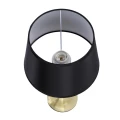 Prima gold lampa gabinetowa złoty satynowy 1x60w e27 abażur czarny 41-09227 Candellux