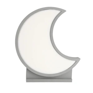 Moon lampa stołowa 12w led 3000k iq kids szary 41-11640 Candellux