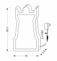 Tower lampa stołowa 11w led 3000k iq kids niebieski 41-10582 Candellux