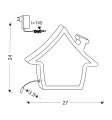 House lampa stołowa 10w led 3000k iq kids niebieski 41-11800 Candellux