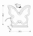 Butterfly lampa stołowa 14w led 3000k iq kids złoty 41-10667 Candellux