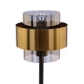 Spiega lampa stołowa czarny+mosiężny 1x60w e27 klosz dymiony 41-09531 Candellux