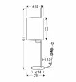 BENDI LAMPA STOŁOWA CZARNY 1X40W E27 ABAŻUR ZIELONY 41-25289 Candellux