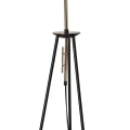 TAFLO LAMPA PODŁOGOWA CZARNO ZŁOTA 1X60W E27 ABAŻUR BIAŁY 51-07322 Candellux