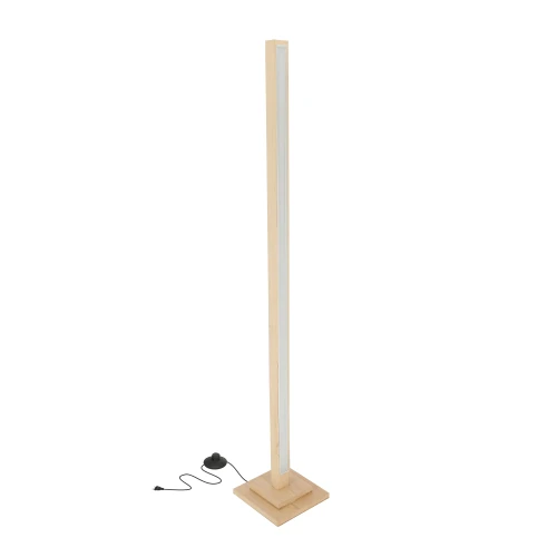 ALSET LAMPA PODŁOGOWA DREWNO BUK + SREBRNY 1X8W LED 4000  51-06202 Candellux