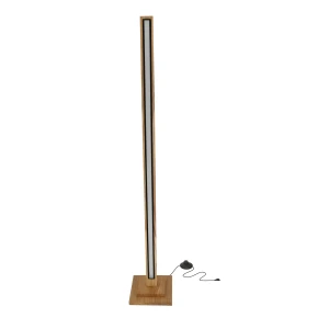 ALSET LAMPA PODŁOGOWA DREWNO DĄB + CZARNY 1X18W LED 4000  51-06219 Candellux