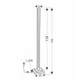 ALSET LAMPA PODŁOGOWA DREWNO DĄB + CZARNY 1X18W LED 4000  51-06219 Candellux