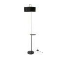 IMPACT LAMPA PODŁOGOWA CZARNY+ZŁOTY MATOWY 1X40W E27 ABAŻUR CZARNY 51-00026 Candellux