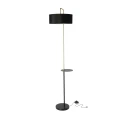 IMPACT LAMPA PODŁOGOWA CZARNY+ZŁOTY MATOWY 1X40W E27 ABAŻUR CZARNY 51-00026 Candellux