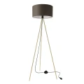VANTI lampa podłogowa stojąca 1x40W E27 złota konstrukcja abażur grafitowy nowoczesna do salonu sypialni biura elegancka wysoka lampa podłogowa 51-44730 Candellux