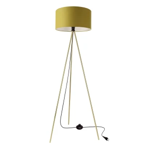 VANTI  lampa podłogowa złoty 1x40W E27 abażur limonkowy 51-44709 Candellux