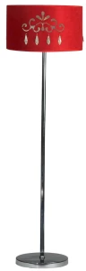 DECOR LAMPA PODLOGOWA CZERWONA 1X60W E27 + ABAŻUR 77-30729 51-81158 Candellux