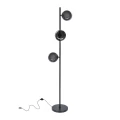 Kama lampa podłogowa czarny+złoty 3x28W G9 klosz grafitowy 53-44136 Candellux