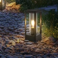 Lampa ogrodowa CISSUS – czarna metalowa lampa stojąca E27 IP54 - nowoczesne oświetlenie zewnętrzne 51-32454 Candellux