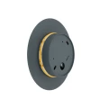 Kinkiet RING LED S 7W Szary błękit LED 60lm 3000K Ø15cm 12666 Nowodvorski
