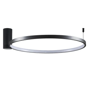 Lampa ścienno sufitowa Sanico Goldlux NOEMI LED 20W 50cm 4000K czarna IP20 – 329134 Goldlux