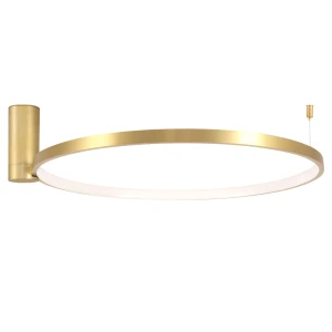 Lampa ścienno sufitowa Sanico Goldlux LED NOEMI 20W 50cm 4000K złota IP20 – 329141 Goldlux