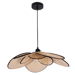 Sanico Goldlux lampa wisząca TOBAGO 1xE27 60cm naturalna beżowa w stylu boho IP20 – 331182 Goldlux