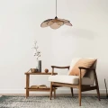 Sanico Goldlux lampa wisząca TOBAGO 1xE27 60cm naturalna beżowa w stylu boho IP20 – 331182 Goldlux