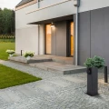 Sanico Goldlux ELEKTRI 28 słupek ogrodowy 2 gniazda 220-240V kwadratowy grafit IP44 – 327963 Goldlux