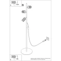 Lampa podłogowa KARBON 3 biała SL.2014 SOLLUX