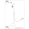 Lampa podłogowa KARBON 1 złota SL.2021 SOLLUX