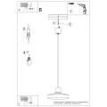 Lampa wisząca BILO taupe SL.2051 SOLLUX