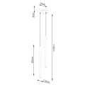 Lampa wisząca PASTELO 2 taupe SL.2118 SOLLUX